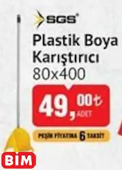 SGS PLASTİK BOYA KARIŞTIRICI 80X400